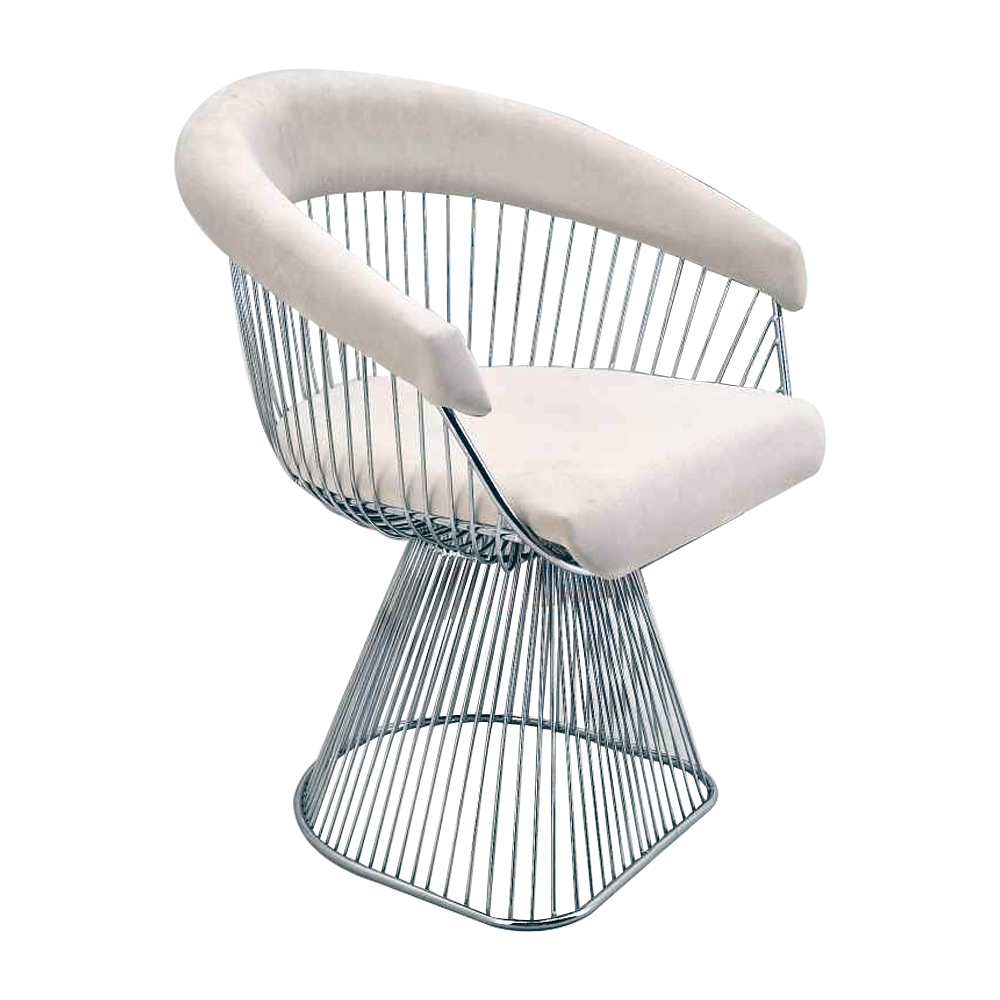Artekko BrauXalt Πολυθρόνα Μεταλλική Inox με Κάθισμα Λευκό (68x57x75)cm Artekko 783-0135 Artekko BrauXalt Πολυθρόνα Μεταλλική Inox με Κάθισμα Λευκό (68x57x75)cm Artekko 783-0135
