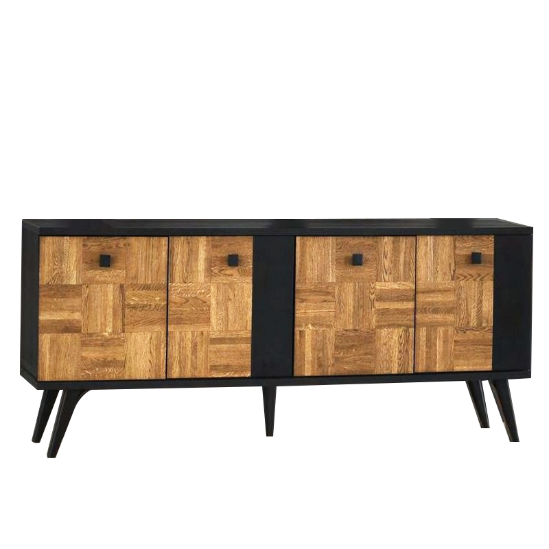 Artekko Μπουφές 192x45x76 μαύρος με 4 πόρτες φυσικό χρώμα MOSAIC Artekko 783-2118-N Artekko Μπουφές 192x45x76 μαύρος με 4 πόρτες φυσικό χρώμα MOSAIC Artekko 783-2118-N