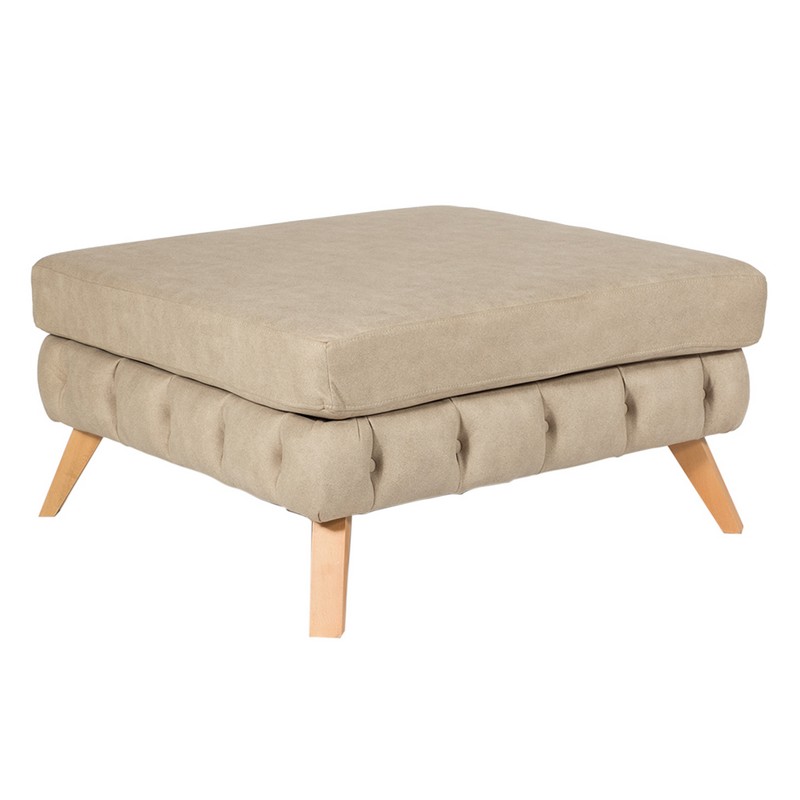 Artekko Σκαμπώ NIL 90x90x47 ύφασμα VENA 01 και ξύλινα πόδια Artekko 783-7159 Artekko Σκαμπώ NIL 90x90x47 ύφασμα VENA 01 και ξύλινα πόδια Artekko 783-7159
