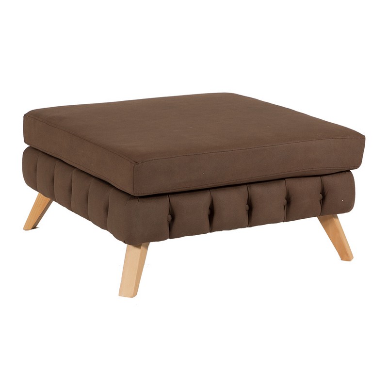 Artekko Σκαμπώ NIL 90x90x47 ύφασμα VENA 04 και ξύλινα πόδια Artekko 783-7164 Artekko Σκαμπώ NIL 90x90x47 ύφασμα VENA 04 και ξύλινα πόδια Artekko 783-7164