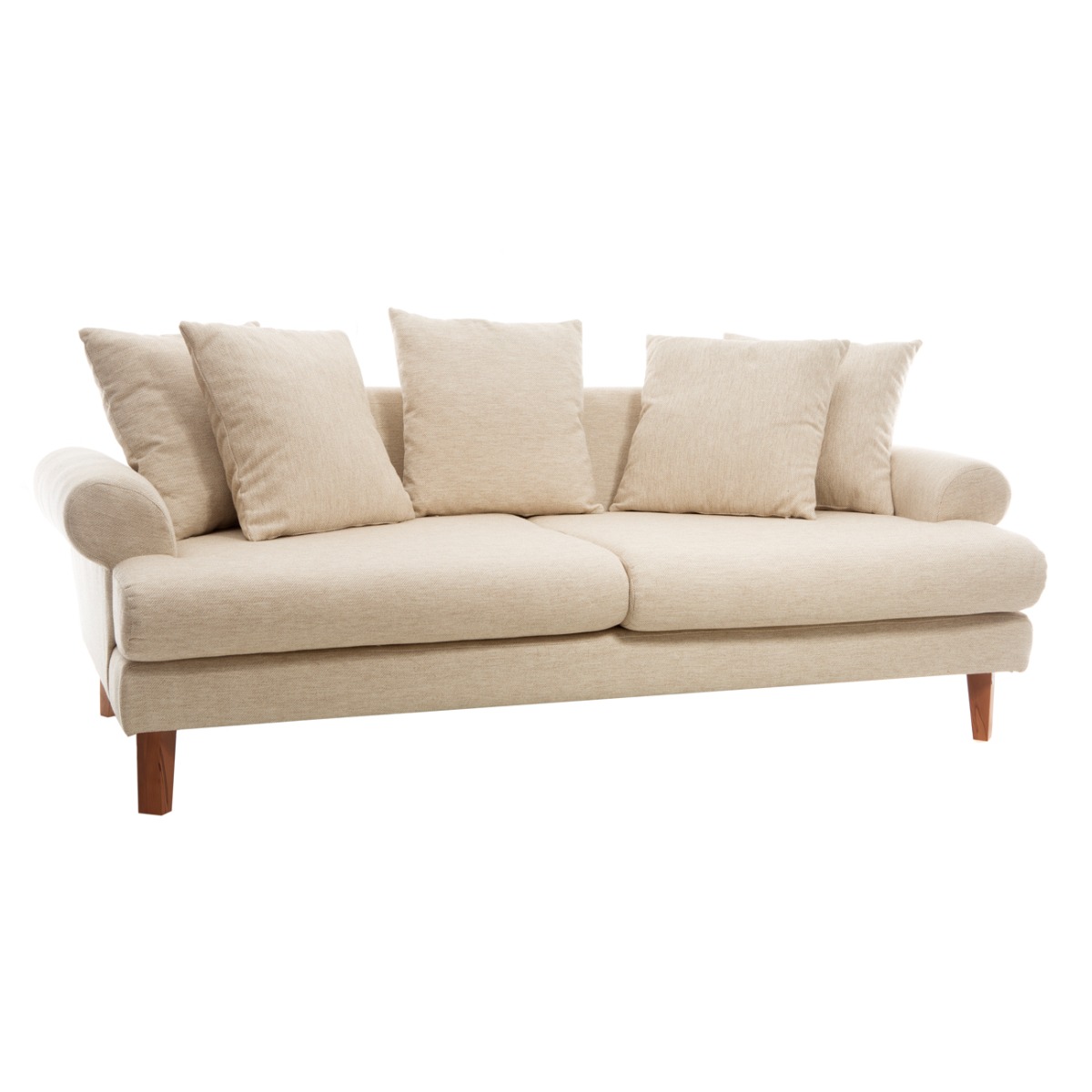 Artekko Uk Καναπές Τριθέσιος Υφασμάτινος Μπεζ (210x100x75)cm Artekko 783-7178 Artekko Uk Καναπές Τριθέσιος Υφασμάτινος Μπεζ (210x100x75)cm Artekko 783-7178