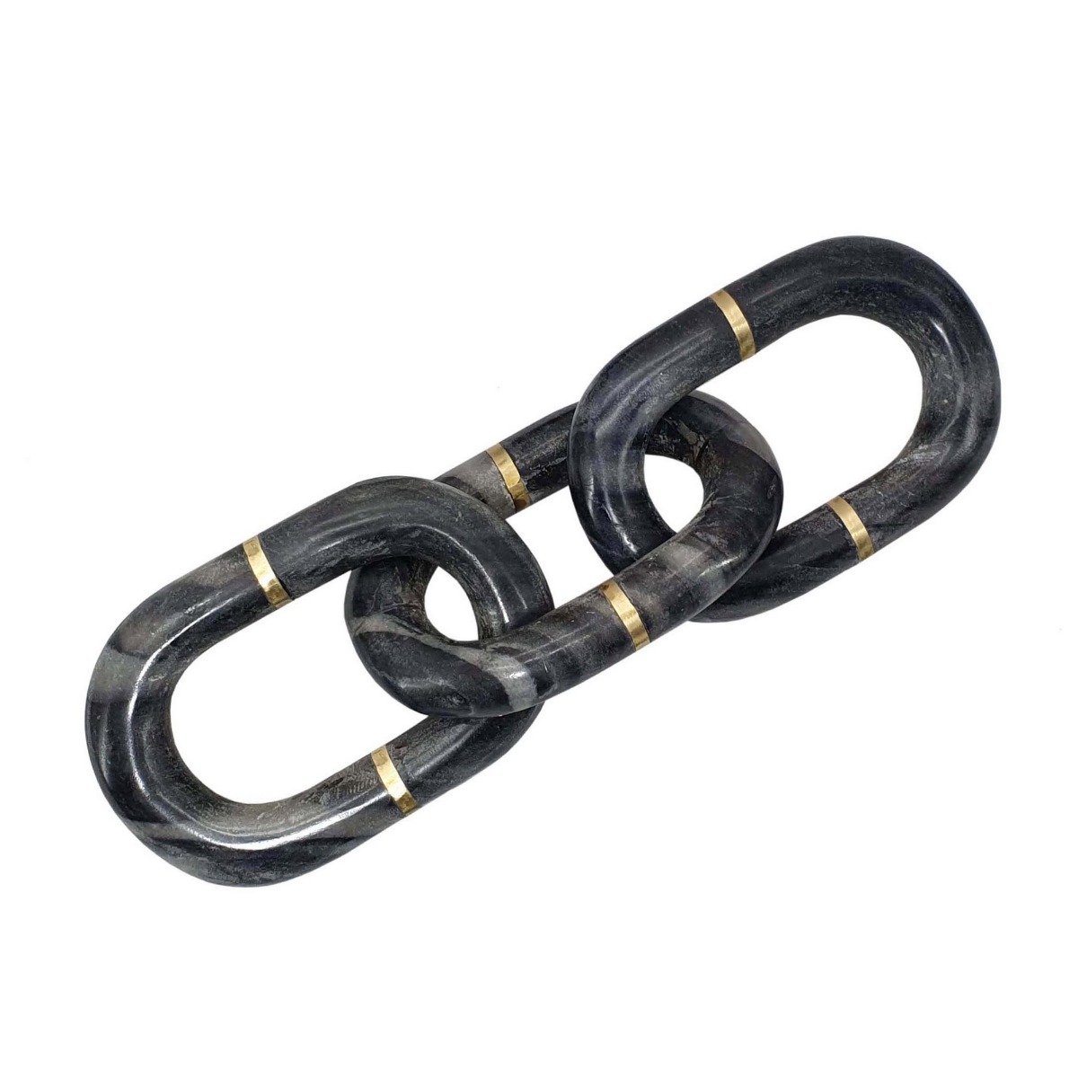 Artekko Marble Διακοσμητική Αλυσίδα Μάρμαρο Μαύρο Γκρι (35.5x10x2.5)cm Artekko 78465 Artekko Marble Διακοσμητική Αλυσίδα Μάρμαρο Μαύρο Γκρι (35.5x10x2.5)cm Artekko 78465