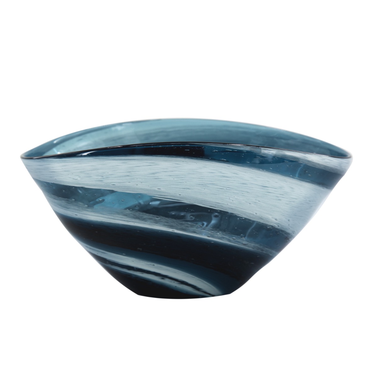 Artekko Mayron Διακοσμητικό Γυάλινο Μπλε Μπολ (22x16x30)cm Artekko 79952 Artekko Mayron Διακοσμητικό Γυάλινο Μπλε Μπολ (22x16x30)cm Artekko 79952