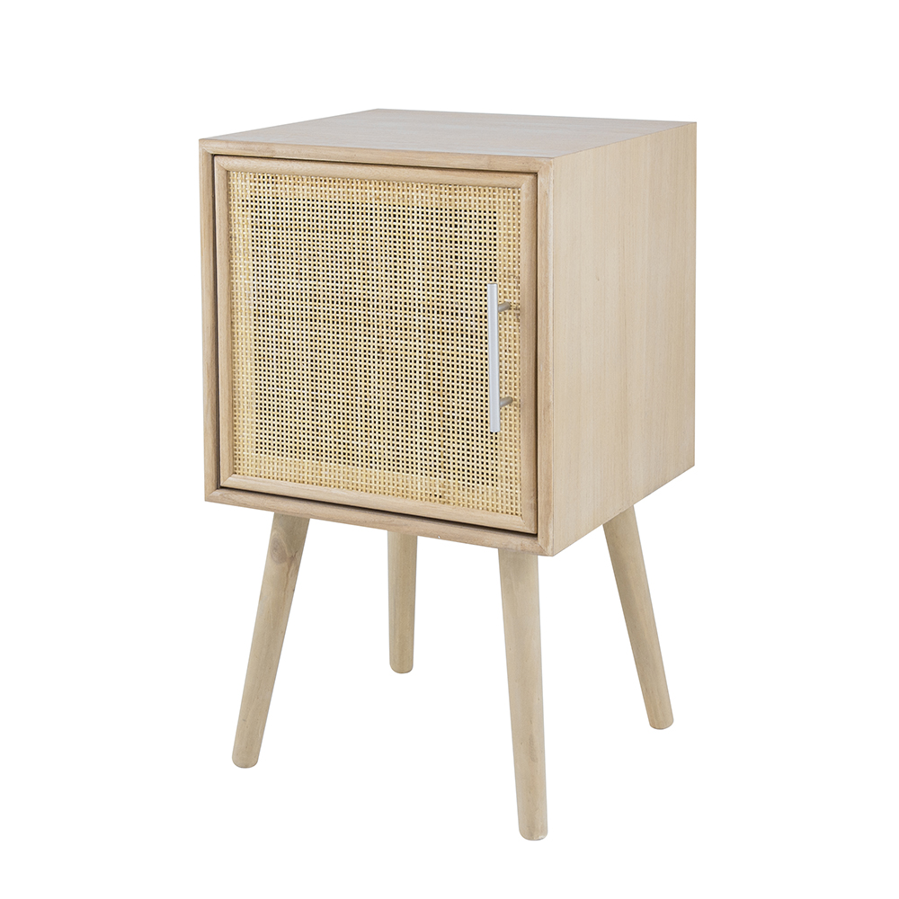Artekko Cons Κομοδίνο MDF Ψάθα Φυσική Απόχρωση (40x38x72)cm Artekko 82780 Artekko Cons Κομοδίνο MDF Ψάθα Φυσική Απόχρωση (40x38x72)cm Artekko 82780