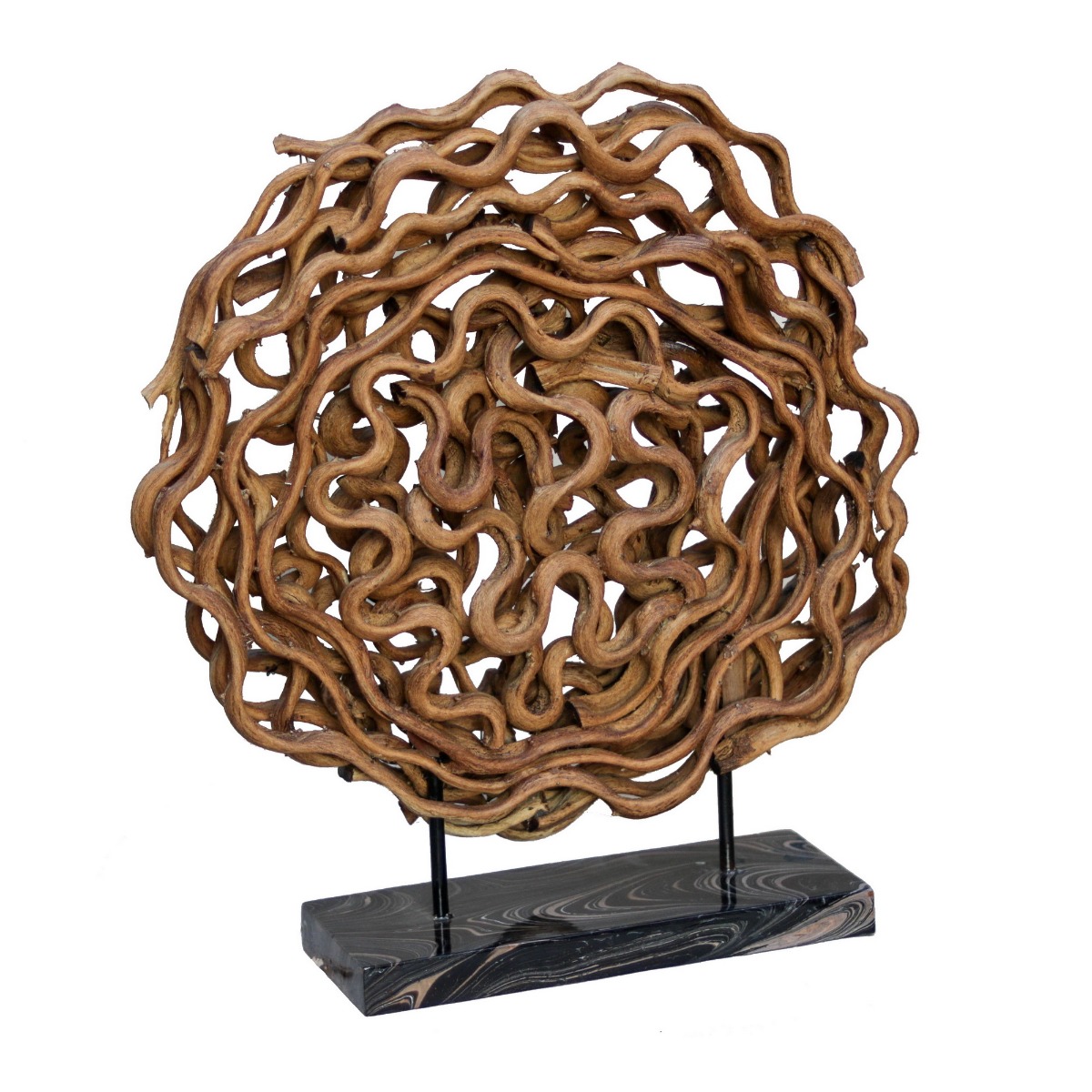 Artekko Rattan Διακοσμητικό Επιτραπέζιο Ρατάν Μέταλλο Καφέ (60x15x50)cm Artekko 82926 Artekko Rattan Διακοσμητικό Επιτραπέζιο Ρατάν Μέταλλο Καφέ (60x15x50)cm Artekko 82926