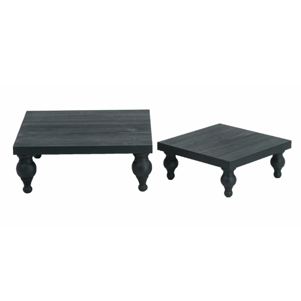 Artekko Woody Riser Πλατώ Σερβιρίσματος Ξύλινο Μαύρο (30x30x11)cm Σετ/2 Artekko 86672 Artekko Woody Riser Πλατώ Σερβιρίσματος Ξύλινο Μαύρο (30x30x11)cm Σετ/2 Artekko 86672