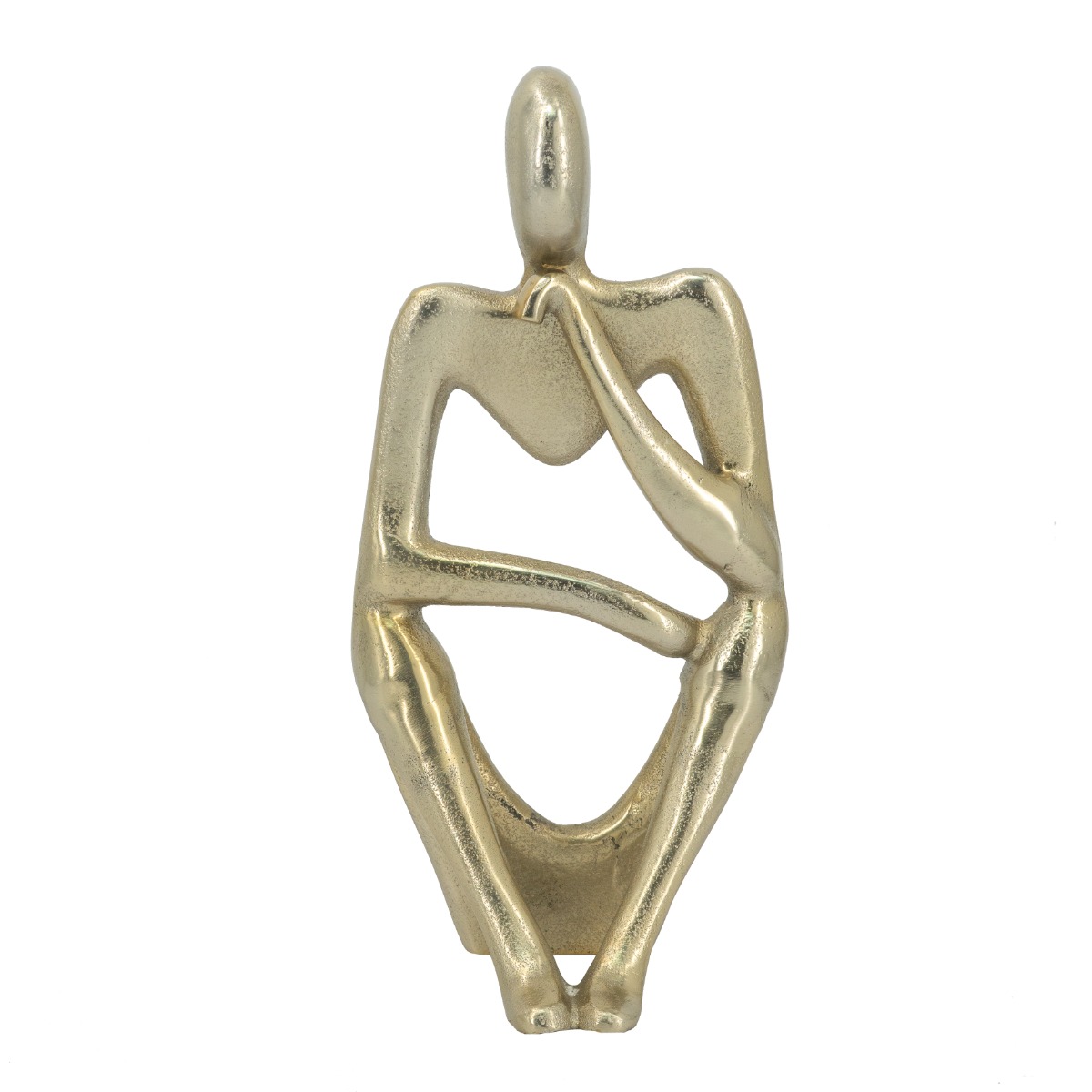 Artekko Figurine Διακοσμητικό Επιτραπέζιο Γλυπτό με Φιγούρα Μεταλλικό Χρυσό Artekko 86814