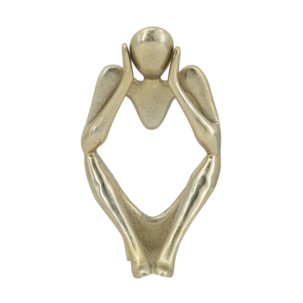 Artekko Figurine Διακοσμητικό Επιτραπέζιο Γλυπτό με Φιγούρα Μεταλλικό Χρυσό (25x10x28)cm Artekko 86816