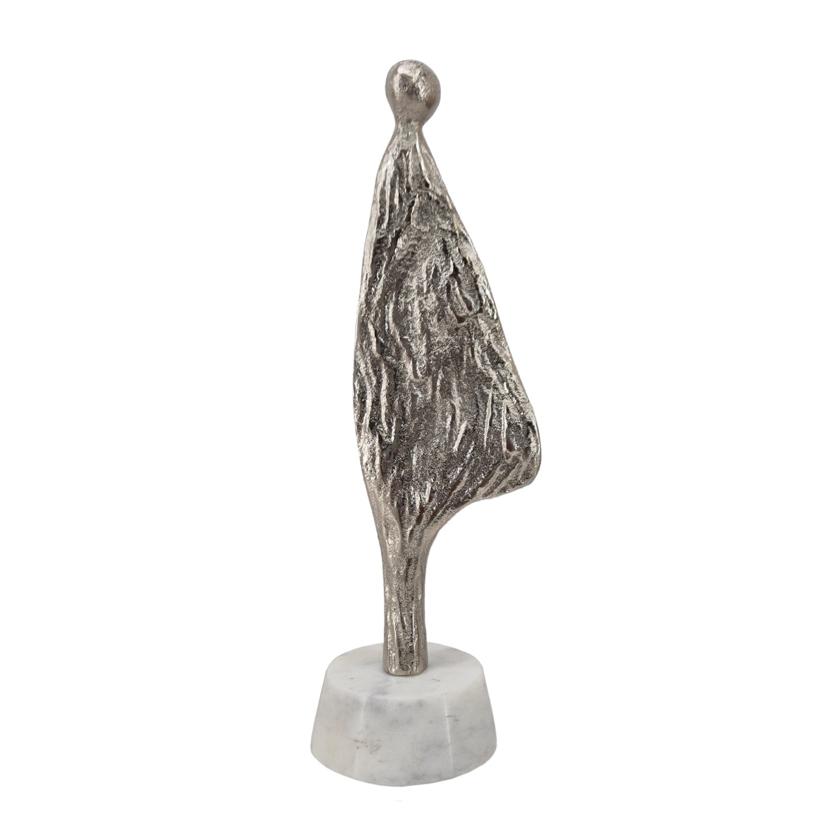 Artekko Figurine Διακοσμητικό Επιτραπέζιο Γλυπτό με Φιγούρα Μέταλλο Μάρμαρο Ασημί (8.9×7.6×27.9)cm Artekko 86847-DS Artekko Figurine Διακοσμητικό Επιτραπέζιο Γλυπτό με Φιγούρα Μέταλλο Μάρμαρο Ασημί (8.9×7.6×27.9)cm Artekko 86847-DS