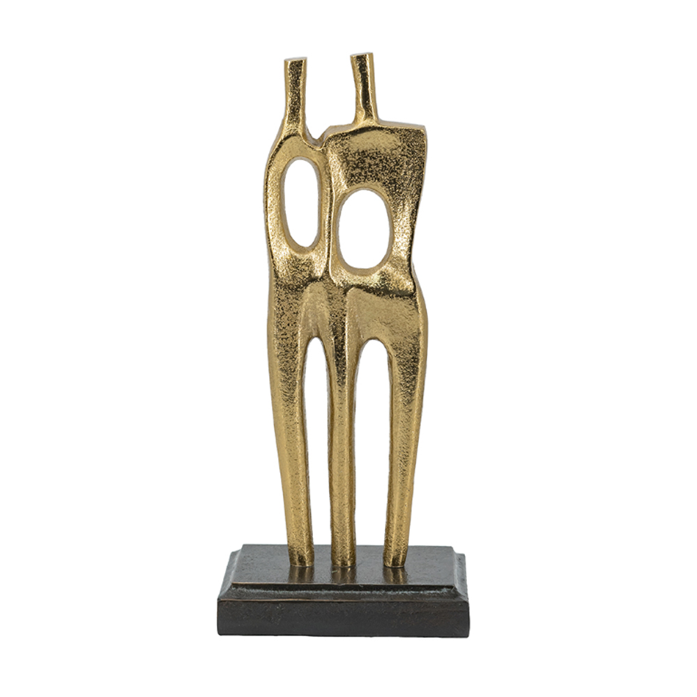 Artekko Figurine Διακοσμητικό Επιτραπέζιο Γλυπτό με Ζευγάρι Μεταλλικό Χρυσό (15.2×10.2×34.9)cm Artekko 86855 Artekko Figurine Διακοσμητικό Επιτραπέζιο Γλυπτό με Ζευγάρι Μεταλλικό Χρυσό (15.2×10.2×34.9)cm Artekko 86855
