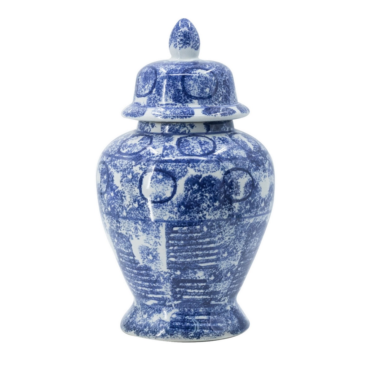 Artekko Melania Βάζο με Ζωγραφιές (25.5×25.5×43)cm Άσπρο / Μπλέ Artekko 9004 Artekko Melania Βάζο με Ζωγραφιές (25.5×25.5×43)cm Άσπρο / Μπλέ Artekko 9004