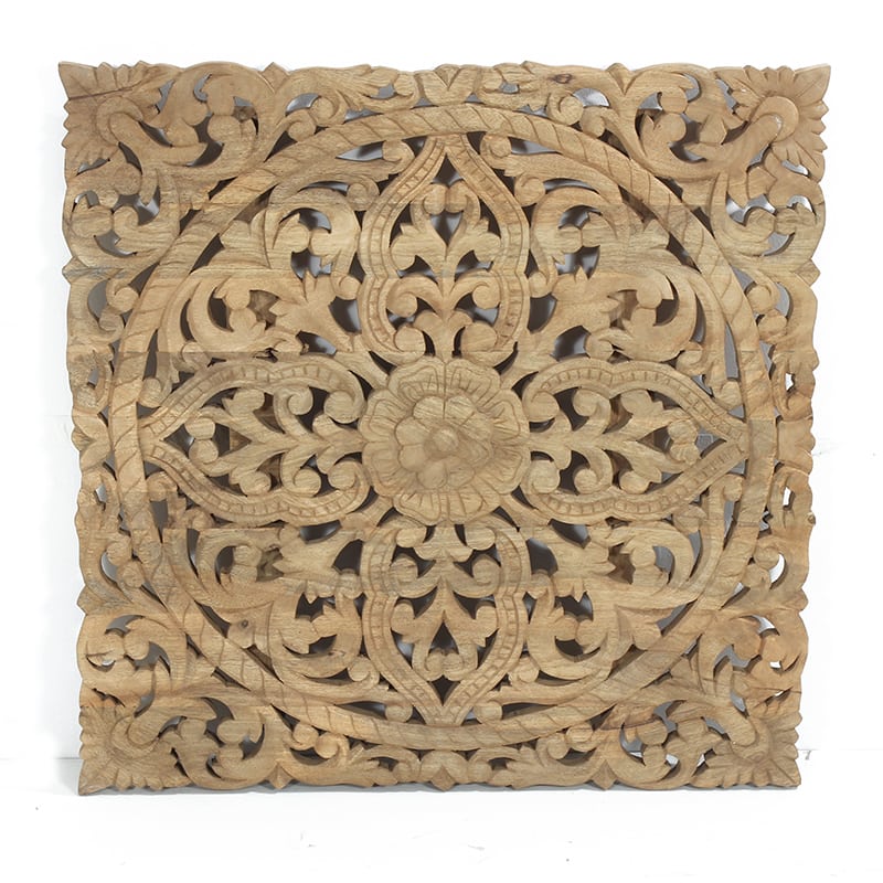Artekko Uyirsaod Πάνελ Ξύλινο Σκαλιστό (80x3x80)cm Artekko 995-0436N Artekko Uyirsaod Πάνελ Ξύλινο Σκαλιστό (80x3x80)cm Artekko 995-0436N