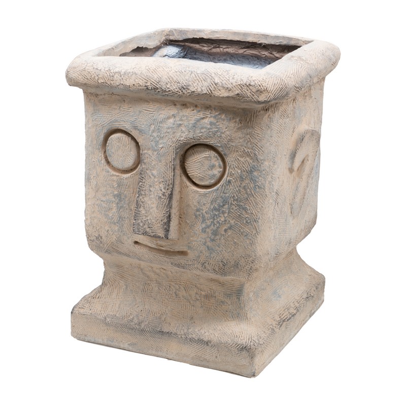 Artekko Totem Διακοσμητικό Γκρι Κασπώ από Μαγνήσιο (30x32x37)cm Artekko D77594-DS Artekko Totem Διακοσμητικό Γκρι Κασπώ από Μαγνήσιο (30x32x37)cm Artekko D77594-DS