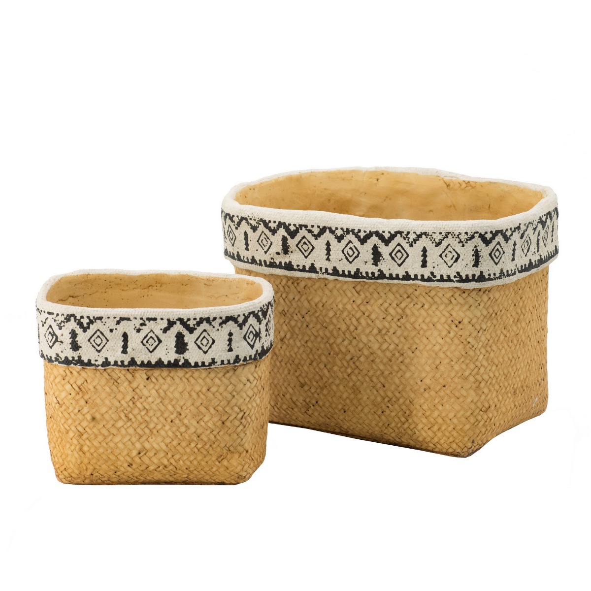Artekko Knitt Κασπώ Τσιμεντένιο Μπεζ (18.5x14x15)cm Σετ/2 Artekko D9061 Artekko Knitt Κασπώ Τσιμεντένιο Μπεζ (18.5x14x15)cm Σετ/2 Artekko D9061