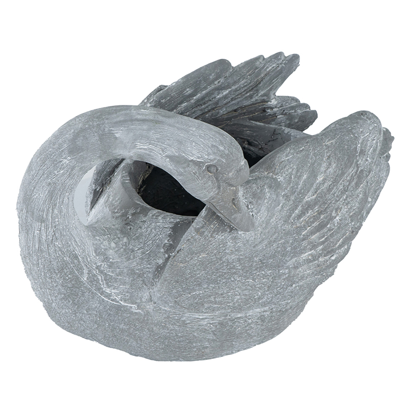 Artekko Oneors Γλάστρα Kύκνος Fiberglass Γκρί (37x20x24)cm Artekko SA60013-DS