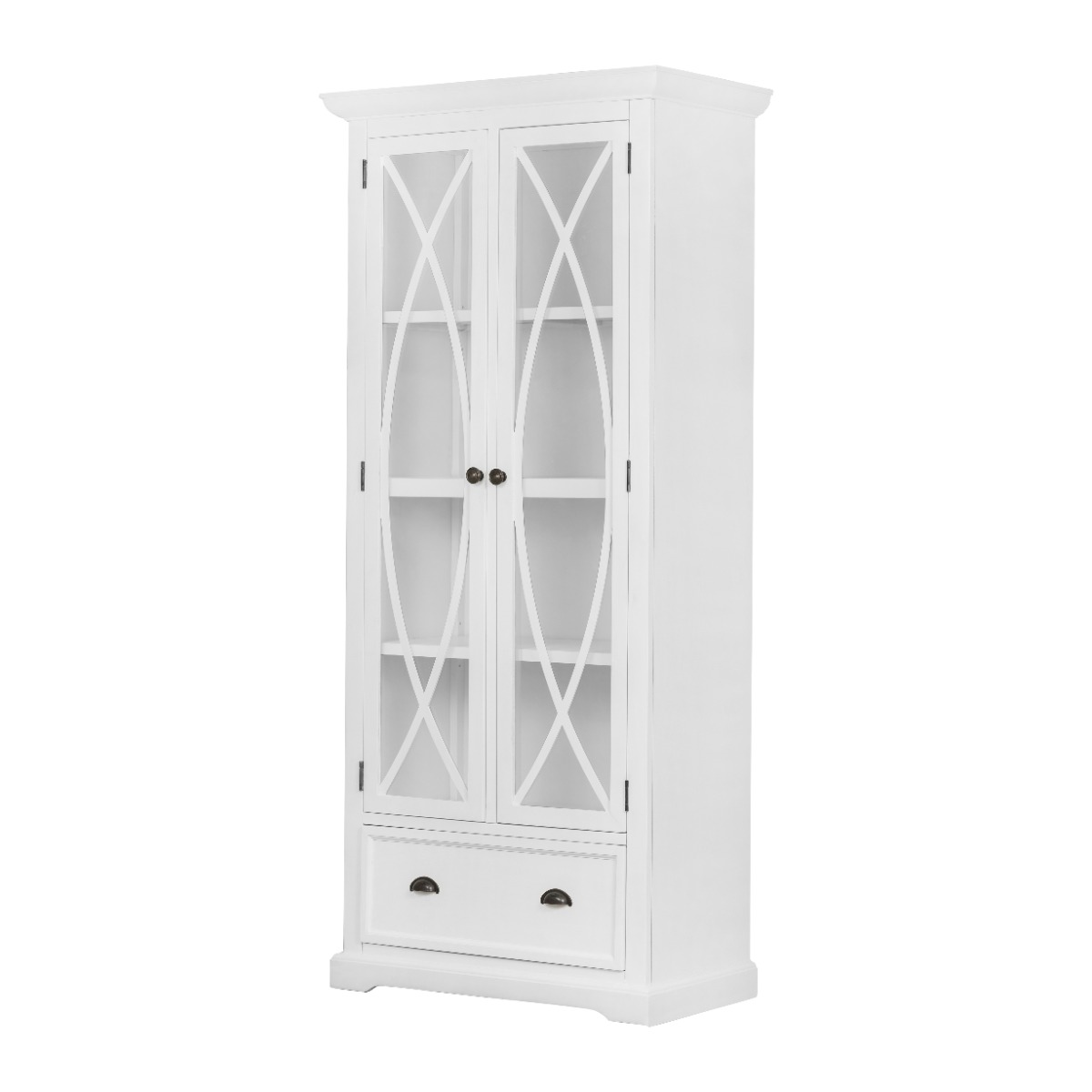 Artekko Credenzas Βιτρίνα Μπουφές από Ξύλο Ακακίας MDF Λευκό (88.9×48.5×199)cm Artekko SA80047-WHIT-DS-AB Artekko Credenzas Βιτρίνα Μπουφές από Ξύλο Ακακίας MDF Λευκό (88.9×48.5×199)cm Artekko SA80047-WHIT-DS-AB