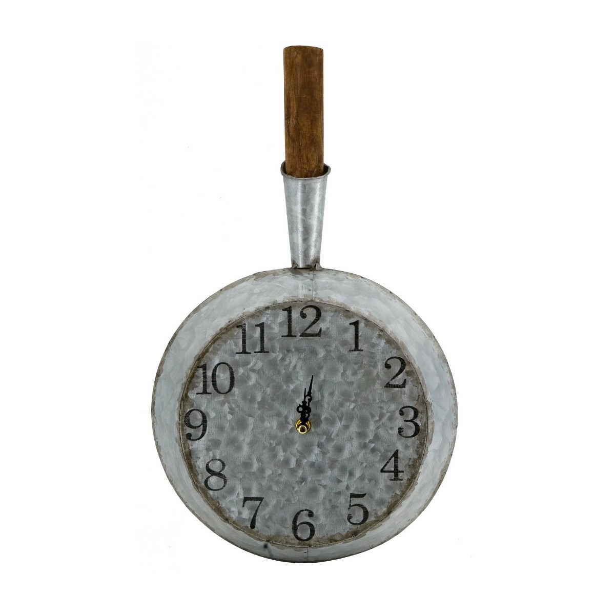 Artekko Clock Ρολόι Τοίχου Τηγάνι Μέταλλο Ξύλο Γαλβανιζέ (27×7.5×46)cm Artekko SA80178-DS Artekko Clock Ρολόι Τοίχου Τηγάνι Μέταλλο Ξύλο Γαλβανιζέ (27×7.5×46)cm Artekko SA80178-DS