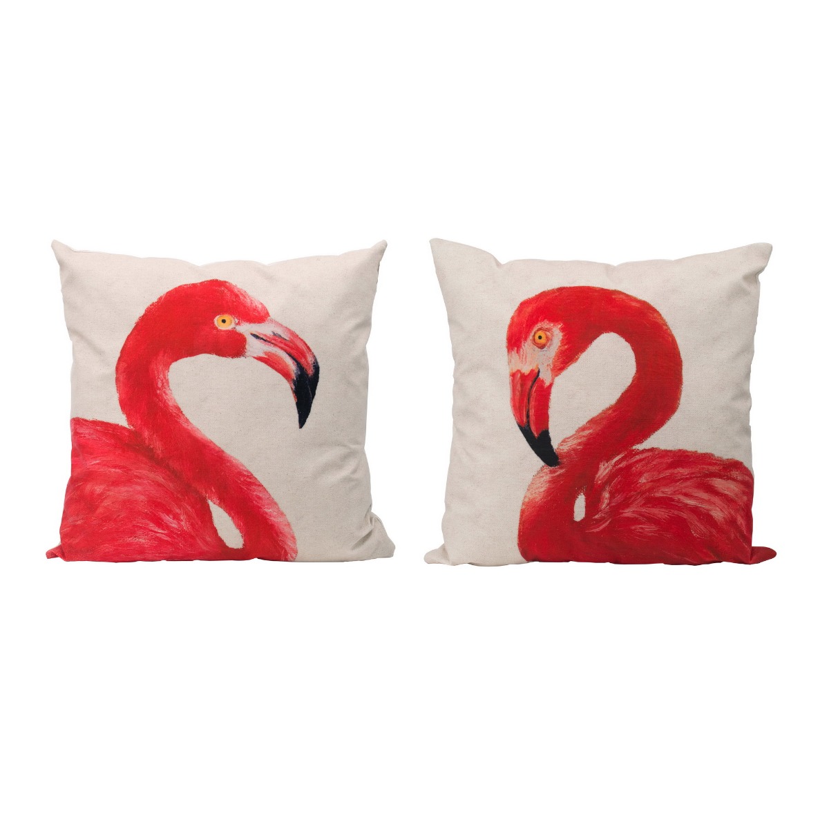 Artekko Pillow Μαξιλάρι με Φλαμίγκο Ύφασμα Μπεζ Ροζ (57.6×57.9×14)cm Σετ/2 Artekko T48075 Artekko Pillow Μαξιλάρι με Φλαμίγκο Ύφασμα Μπεζ Ροζ (57.6×57.9×14)cm Σετ/2 Artekko T48075