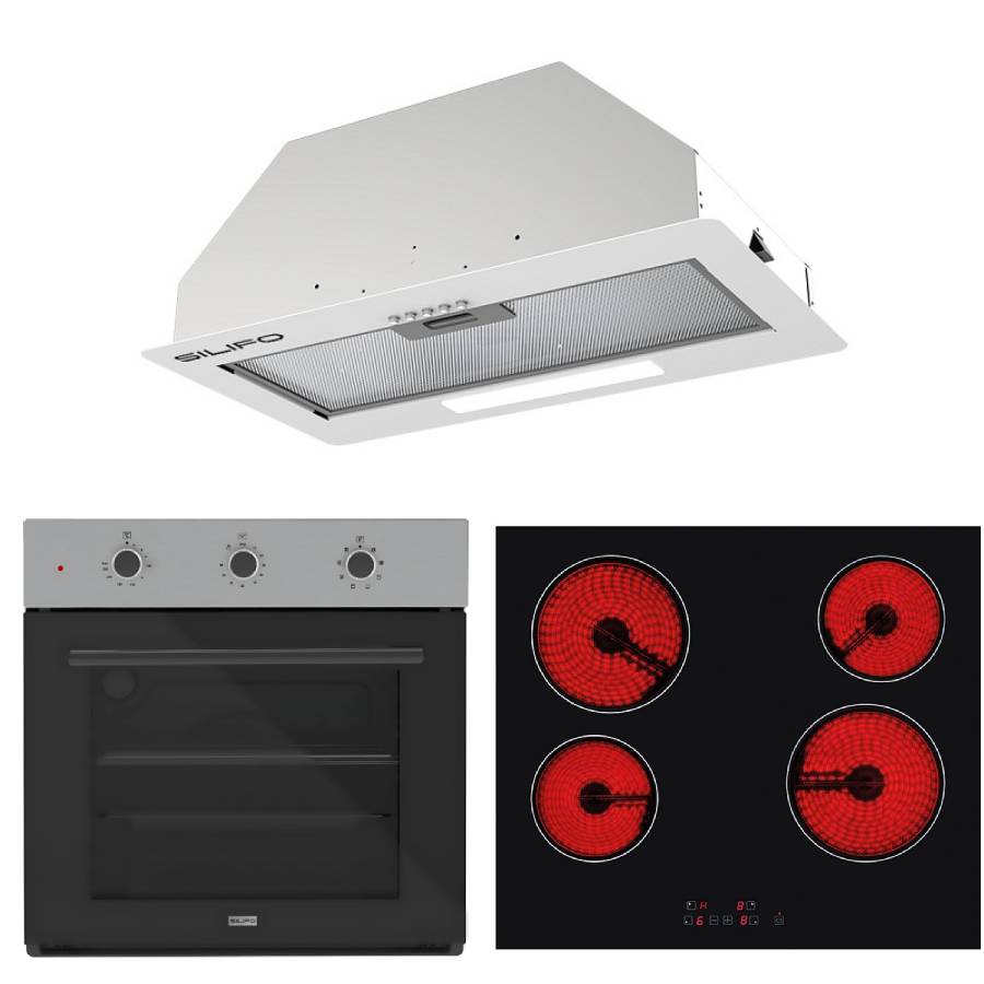 SILIFO ΣΕΤ ΦΟΥΡΝΟΣ SF6008 INOX + ΕΣΤΙΑ ΚΕΡΑΜΙΚΗ SF6135 + ΜΗΧΑΝΙΣΜΟΣ ΑΠΟΡΡΟΦΗΣΗΣ SF6615 INOX (20.65×53.5×30) (4 ΕΤΗ ΕΓΓΥΗΣΗ ΕΛΛΗΝΙΚΗΣ ΑΝΤΙΠΡΟΣΩΠΕΙΑΣ) SILIFO 999-002-92258