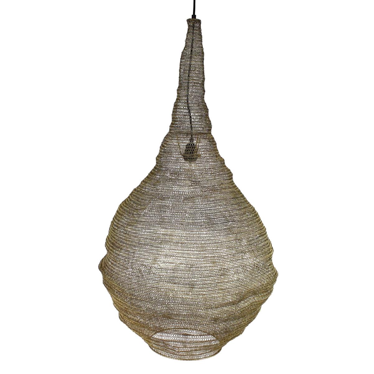 Φωτιστικό Κρεμαστό ArteLibre Χρυσό Μέταλλο 61x61x97cm Φωτιστικό Κρεμαστό ArteLibre Χρυσό Μέταλλο 61x61x97cm