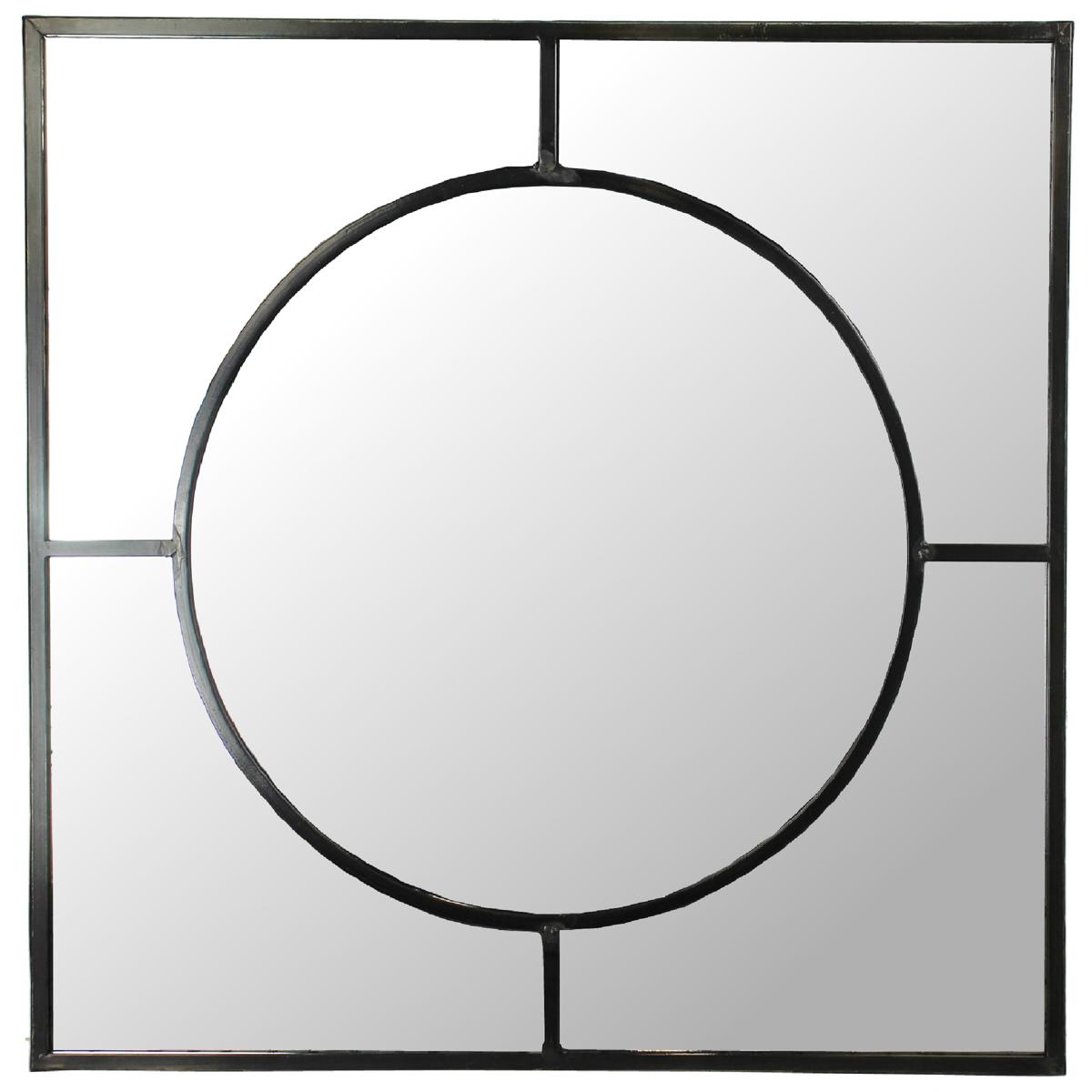 Καθρέπτης ArteLibre Μαύρο Μέταλλο 77x3x77cm Arte-05152316 Καθρέπτης ArteLibre Μαύρο Μέταλλο 77x3x77cm Arte-05152316