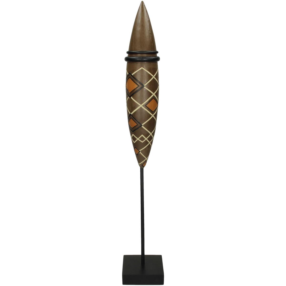 Διακοσμητικό ArteLibre Tribal Καφέ Polyresin 10X10X65cm Arte-05152994 Διακοσμητικό ArteLibre Tribal Καφέ Polyresin 10X10X65cm Arte-05152994
