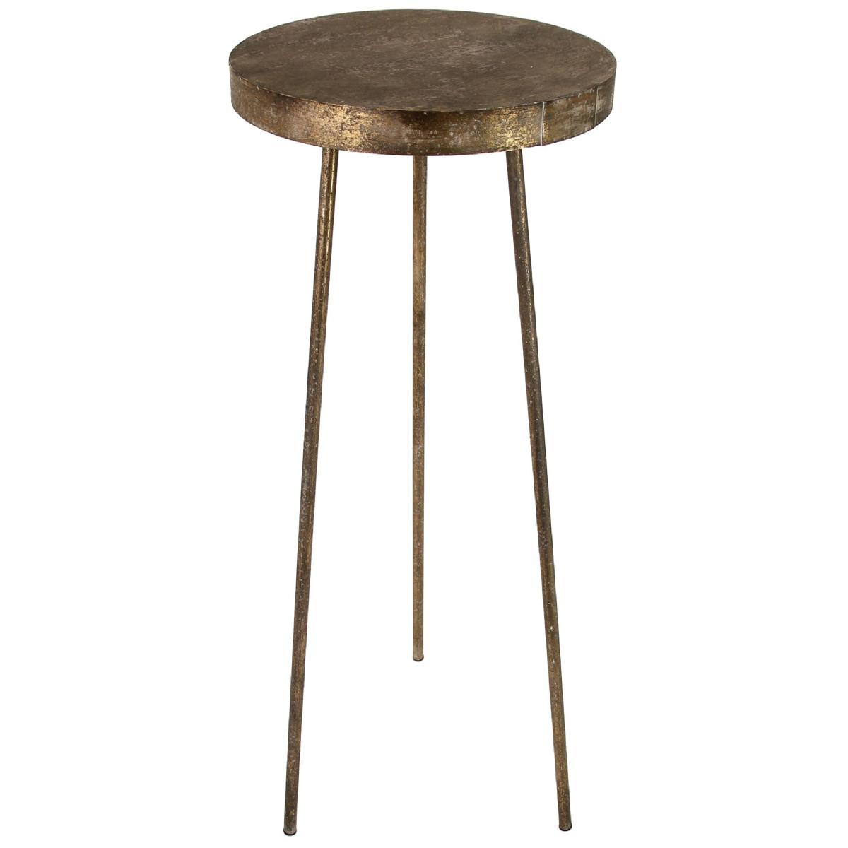 Τραπεζάκι ArteLibre Καφέ Μέταλλο 42.5×42.5x98cm Τραπεζάκι ArteLibre Καφέ Μέταλλο 42.5×42.5x98cm