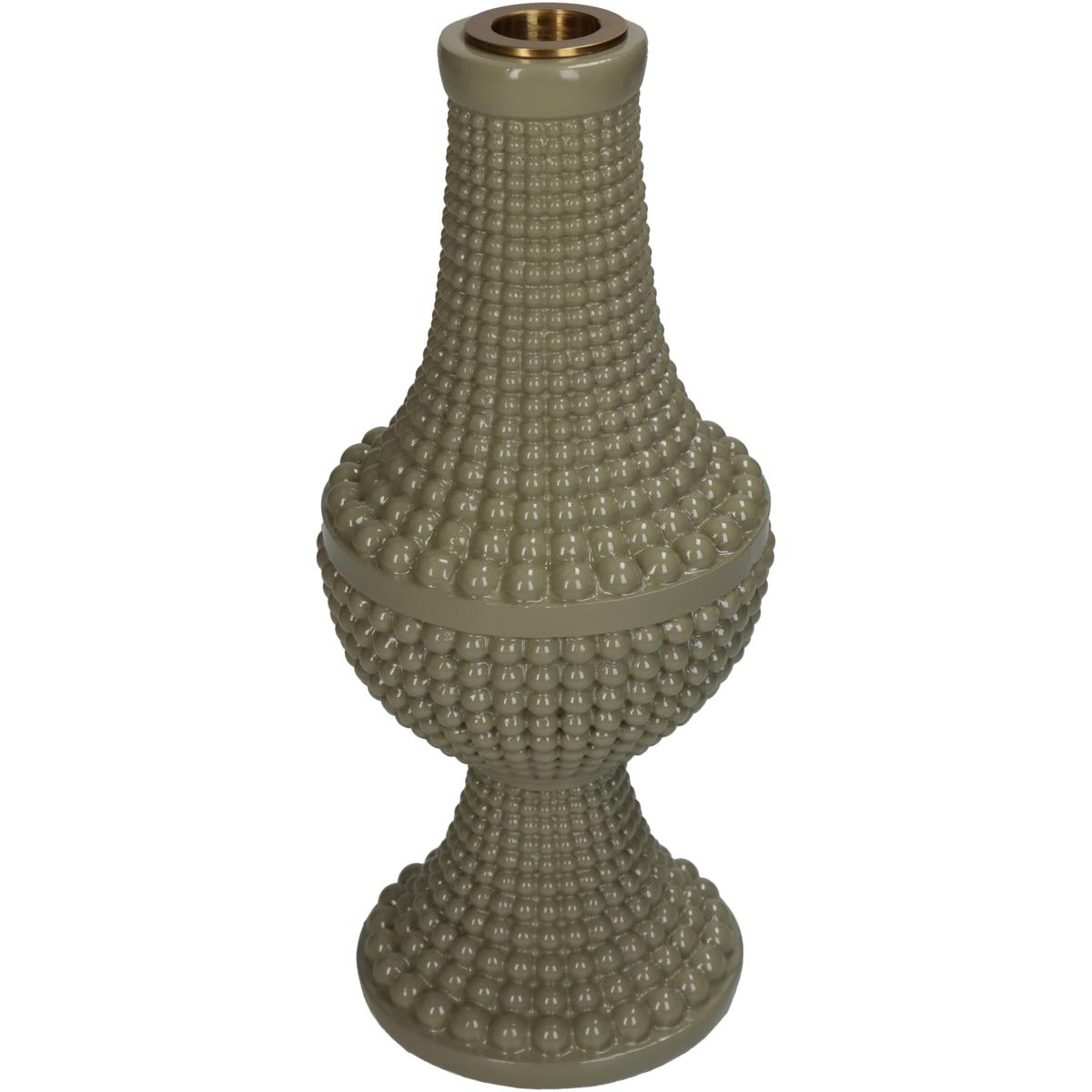 Κηροπήγιο ArteLibre Χάντρες Πράσινο Polyresin 10x10x23.3cm Arte-05153595 Κηροπήγιο ArteLibre Χάντρες Πράσινο Polyresin 10x10x23.3cm Arte-05153595