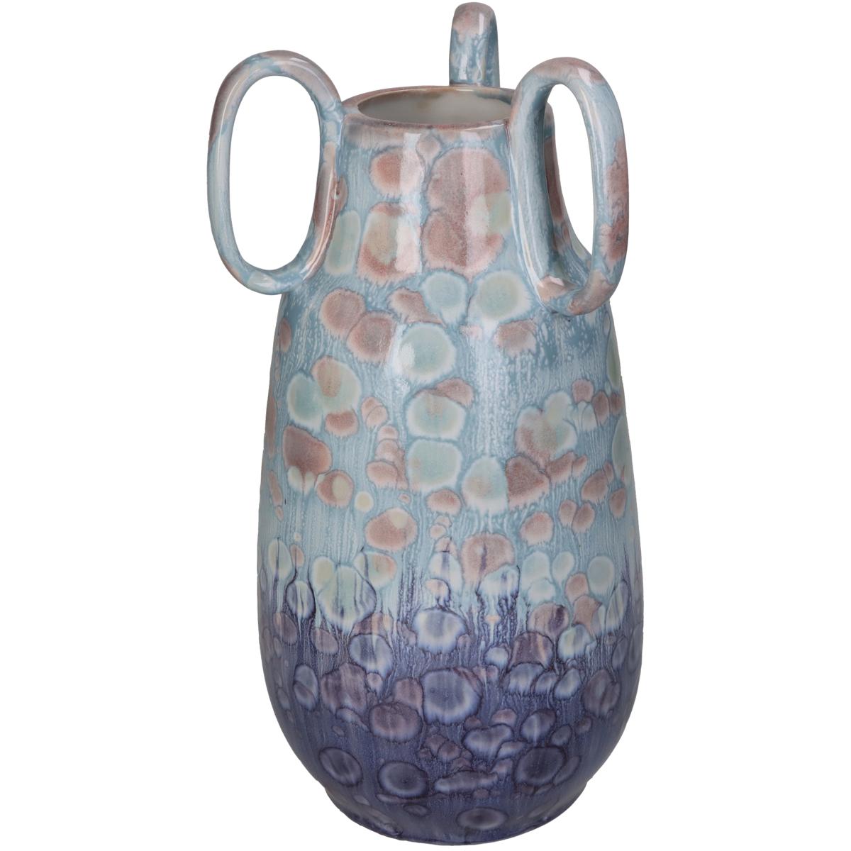 Βάζο ArteLibre Μπλε Κεραμικό 15x15x29.5cm Arte-05154238 Βάζο ArteLibre Μπλε Κεραμικό 15x15x29.5cm Arte-05154238