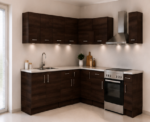 Omarket Γωνιακή Κουζίνα 1 333x192 Πλάτος 525 κουτία 80cm / 63cm / Γωνία 90x90 / 81cm / 60cm Κρεμαστά – Βάσεις μαζί με πάγκο μελαμίνης 3,2cm Omarket-wenge231282366845