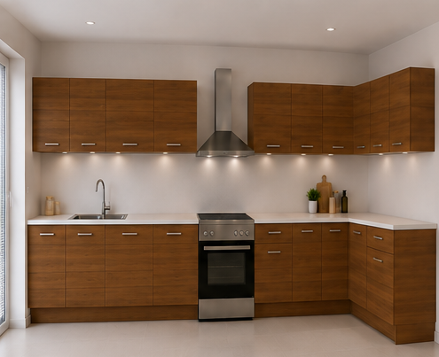 Omarket Γωνιακή Κουζίνα 67 382x172 Πλάτος 554 κουτία 96cm / 102cm / 96cm / 64cm / 59cm / Γωνία 90x90 / 48cm / 103cm / 102cm / 100cm Κρεμαστά – Βάσεις μαζί με πάγκο μελαμίνης 3,2cm Omarket-karidi1282373445