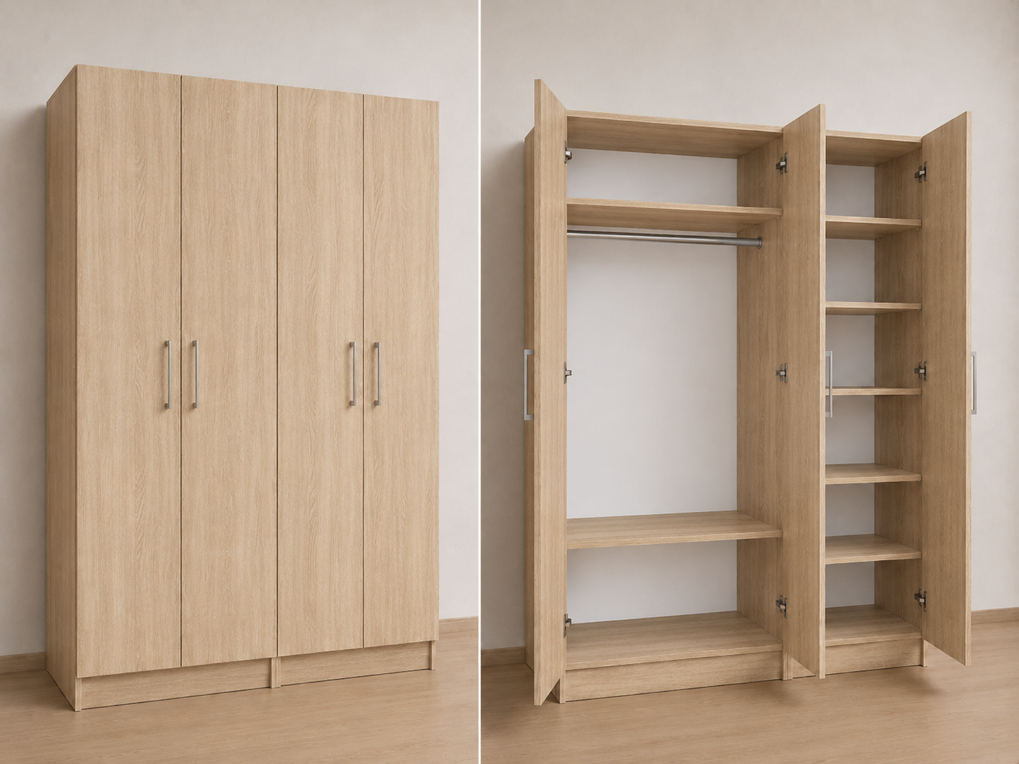 Omarket Ντουλάπα sonoma-ΔΡΥΣ 249x224x56 N7T1214L-249-224-42885 Κουτί BOX100|BOX100|BOX49 χωρίς πατάρι