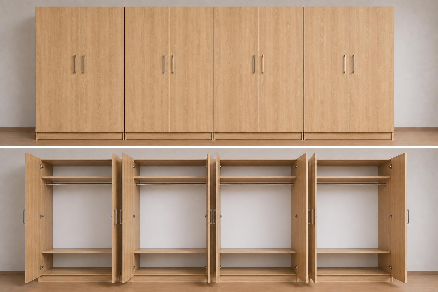 Omarket Ντουλάπα sonoma-ΔΡΥΣ 399x224x56 N7T1214L-399-224-43035 Κουτί BOX100|BOX100|BOX100|BOX99 χωρίς πατάρι