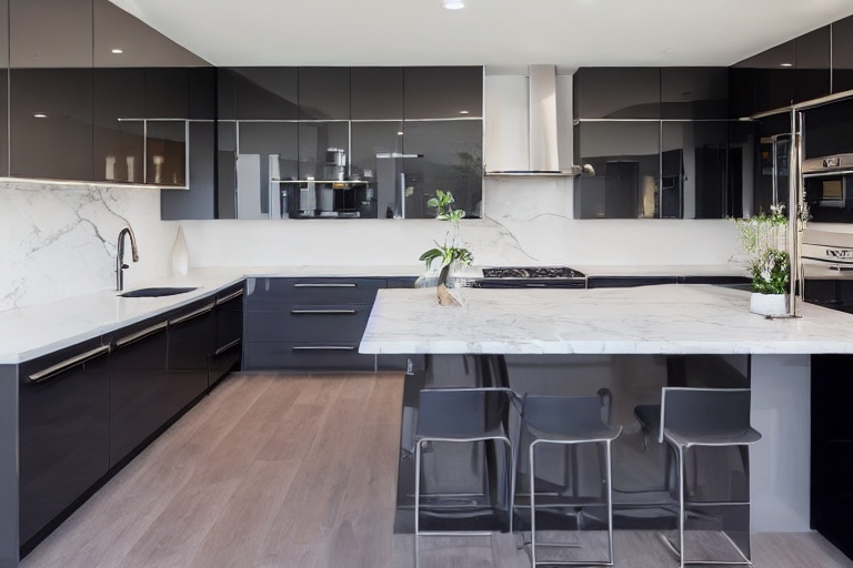 Omarket Roma Home 1 χρώμα Λακέ Γκρι Μεσαίο έπιπλα κουζίνας 10 Μέτρα συνολικα τρέχον μέτρα Omarket-65653307