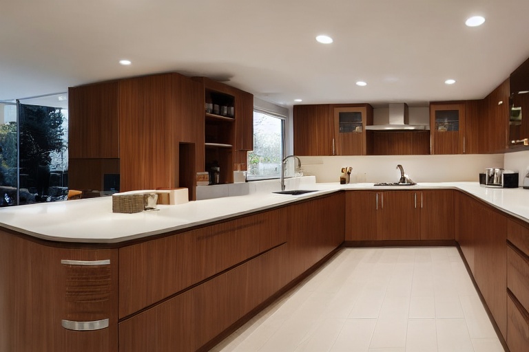 Omarket Riviera Lux 1 χρώμα Κρεμ Πάνω & Ξύλο Κάτω έπιπλα κουζίνας 10 Μέτρα συνολικα τρέχον μέτρα Omarket-65653013