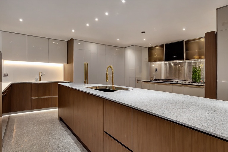 Omarket Valencia Lux 1 χρώμα Γυαλιστερό Χρυσό έπιπλα κουζίνας 10 Μέτρα συνολικα τρέχον μέτρα Omarket-65652973