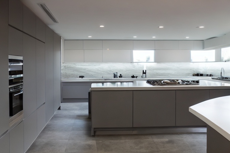 Omarket Nefeli Smart 1 χρώμα Εφέ Τσιμέντου έπιπλα κουζίνας 10 Μέτρα συνολικα τρέχον μέτρα Omarket-65652836