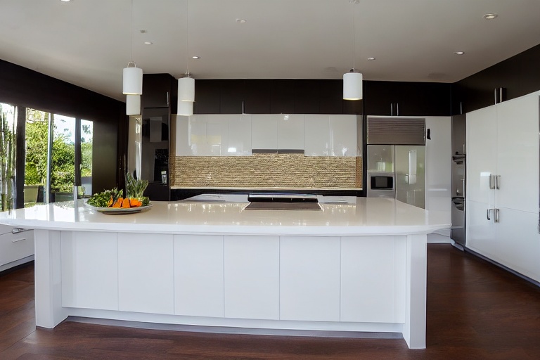 Omarket Linea Home 1 χρώμα Λακέ Λευκό Γυαλιστερό έπιπλα κουζίνας 10 Μέτρα συνολικα τρέχον μέτρα Omarket-65652667