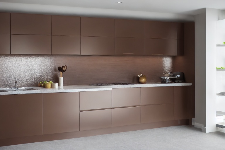 Omarket Vertex Home 1 χρώμα Λακέ Τερακότα έπιπλα κουζίνας 10 Μέτρα συνολικα τρέχον μέτρα Omarket-65652547