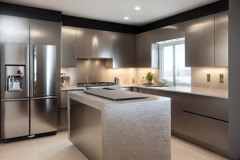 Omarket Opal Home 1 χρώμα Γυαλιστερό Ανοξείδωτο έπιπλα κουζίνας 10 Μέτρα συνολικα τρέχον μέτρα Omarket-65652507