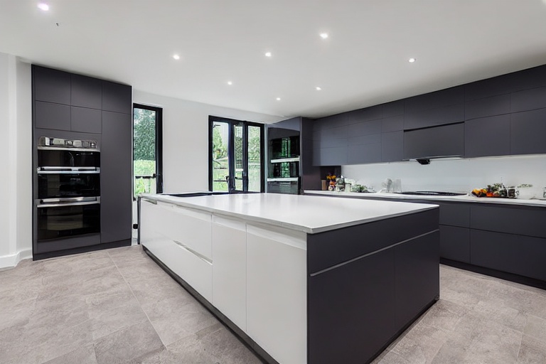 Omarket Parma Pro 2 χρώμα Λευκό Ματ Πάνω & Ανθρακί Κάτω έπιπλα κουζίνας 10 Μέτρα συνολικα τρέχον μέτρα Omarket-65652334