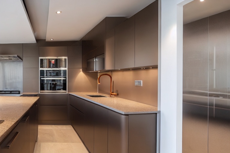 Omarket Roma Home 2 χρώμα Βουρτσιστό Χάλκινο έπιπλα κουζίνας 10 Μέτρα συνολικα τρέχον μέτρα Omarket-65652307