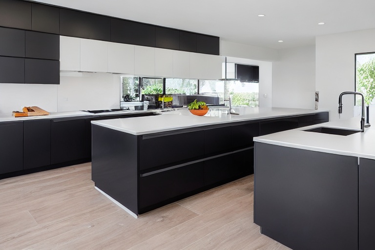 Omarket Aurora Living 2 χρώμα Λακέ Μαύρο Ματ έπιπλα κουζίνας 10 Μέτρα συνολικα τρέχον μέτρα Omarket-65652286