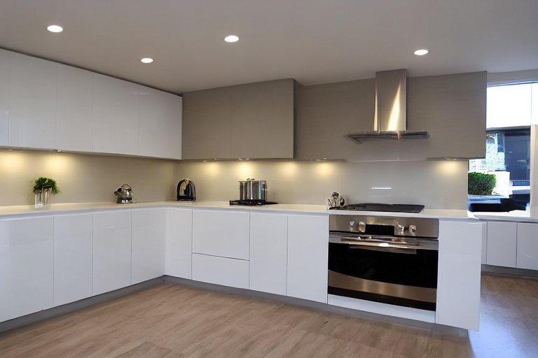 Omarket Harmony Living 2 χρώμα Λακέ Εκρού Ματ έπιπλα κουζίνας 10 Μέτρα συνολικα τρέχον μέτρα Omarket-65652186