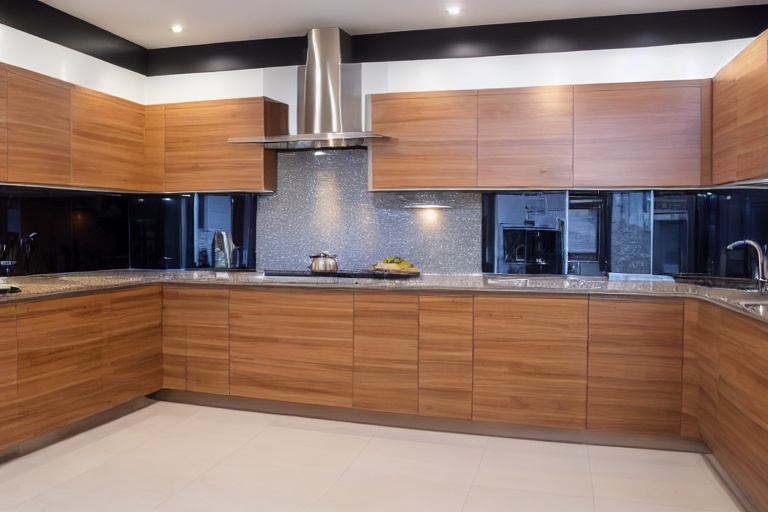Omarket Harmony Modern 2 χρώμα Καπλαμάς Teak έπιπλα κουζίνας 10 Μέτρα συνολικα τρέχον μέτρα Omarket-65652184