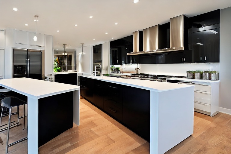 Omarket Loft Concept 2 χρώμα Νησί Μαύρο & Λευκό Περίμετρος έπιπλα κουζίνας 10 Μέτρα συνολικα τρέχον μέτρα Omarket-65652141