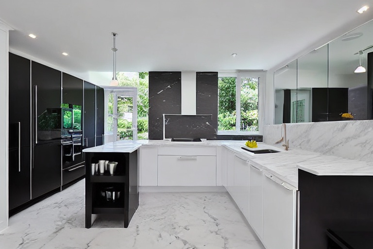Omarket Riviera Living 2 χρώμα Εφέ Λευκού Μαρμάρου έπιπλα κουζίνας 10 Μέτρα συνολικα τρέχον μέτρα Omarket-65652026