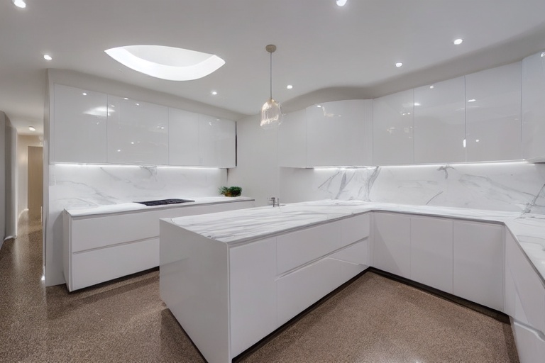 Omarket Riviera Lux 2 χρώμα Λακέ Λευκό Γυαλιστερό έπιπλα κουζίνας 10 Μέτρα συνολικα τρέχον μέτρα Omarket-65652013
