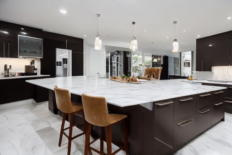 Omarket Toscana Home 2 χρώμα Εφέ Λευκού Μαρμάρου έπιπλα κουζίνας 10 Μέτρα συνολικα τρέχον μέτρα Omarket-65652007