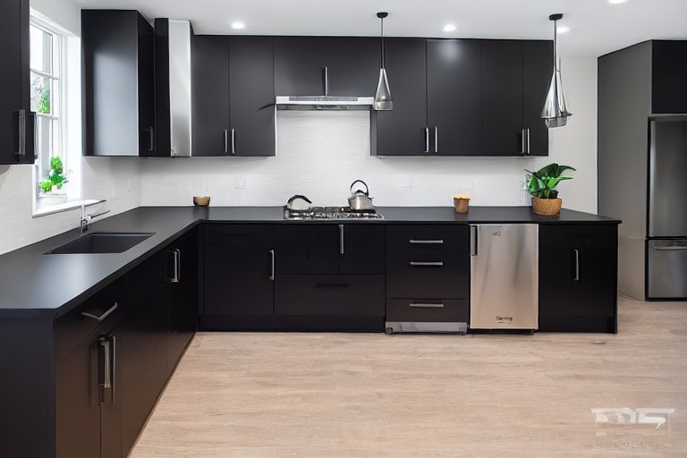 Omarket Casa Concept 2 χρώμα Μαύρο Μεταλλικό Ματ έπιπλα κουζίνας 10 Μέτρα συνολικα τρέχον μέτρα Omarket-65651621